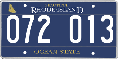 RI license plate 072013