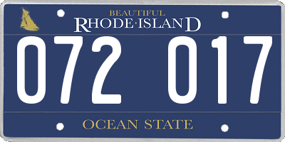 RI license plate 072017