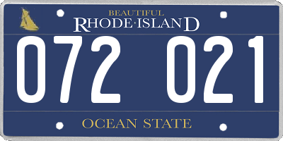 RI license plate 072021