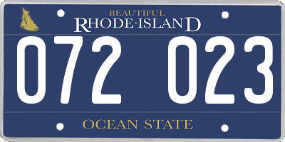 RI license plate 072023