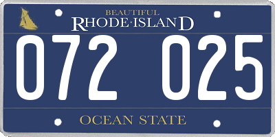 RI license plate 072025