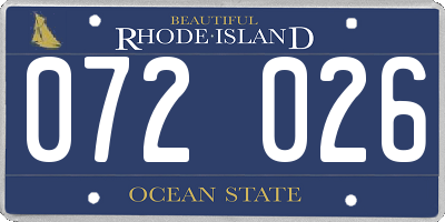 RI license plate 072026