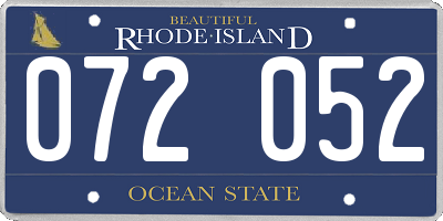 RI license plate 072052