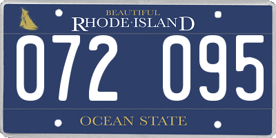 RI license plate 072095