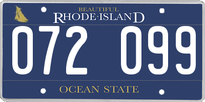 RI license plate 072099