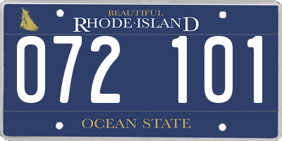 RI license plate 072101