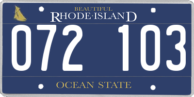 RI license plate 072103
