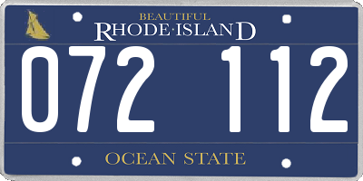 RI license plate 072112