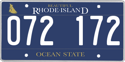 RI license plate 072172
