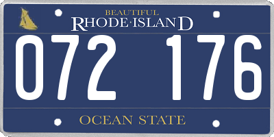 RI license plate 072176