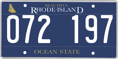 RI license plate 072197