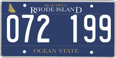 RI license plate 072199