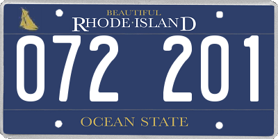 RI license plate 072201