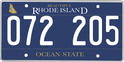 RI license plate 072205