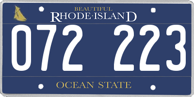 RI license plate 072223