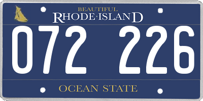 RI license plate 072226
