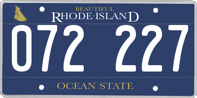 RI license plate 072227