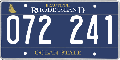 RI license plate 072241