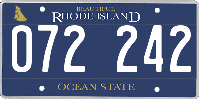 RI license plate 072242