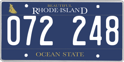 RI license plate 072248