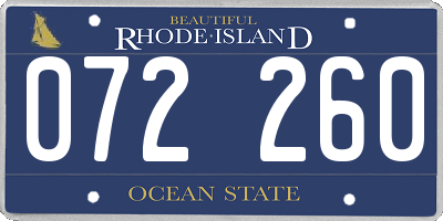 RI license plate 072260