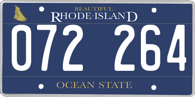 RI license plate 072264