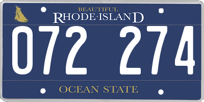 RI license plate 072274
