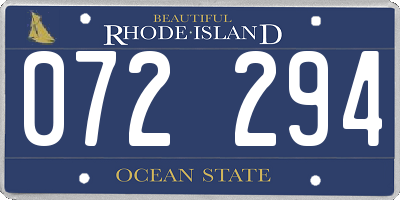 RI license plate 072294