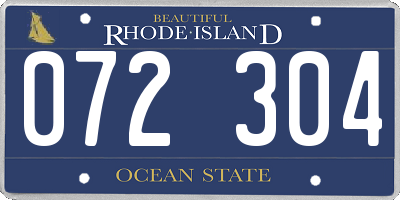 RI license plate 072304