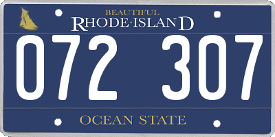 RI license plate 072307