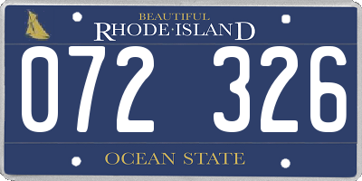 RI license plate 072326