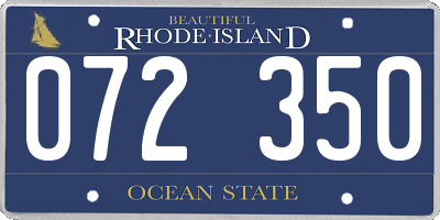 RI license plate 072350