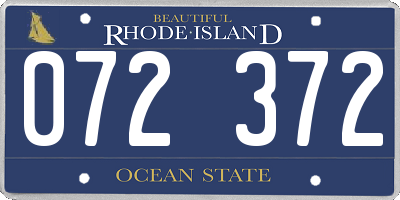RI license plate 072372