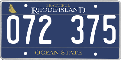 RI license plate 072375