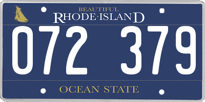 RI license plate 072379