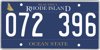RI license plate 072396