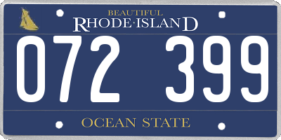 RI license plate 072399