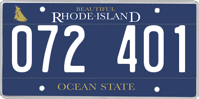 RI license plate 072401