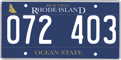 RI license plate 072403