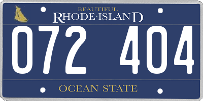 RI license plate 072404