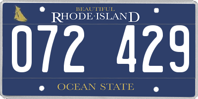 RI license plate 072429