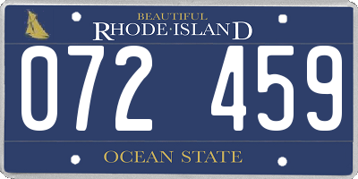 RI license plate 072459