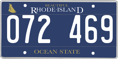 RI license plate 072469