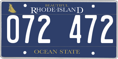 RI license plate 072472