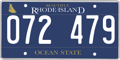 RI license plate 072479