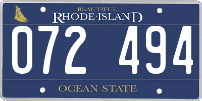 RI license plate 072494