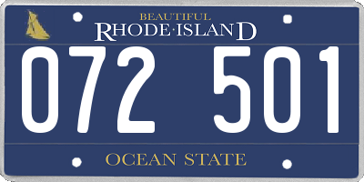 RI license plate 072501