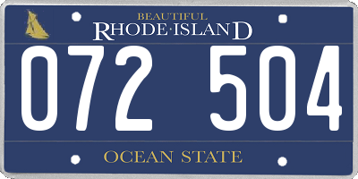RI license plate 072504