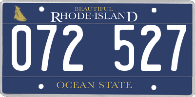 RI license plate 072527