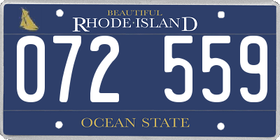 RI license plate 072559